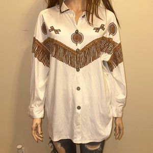 Moda Internazionale Forelli Western Aztec Long Sleeve Sz 30/32 5X